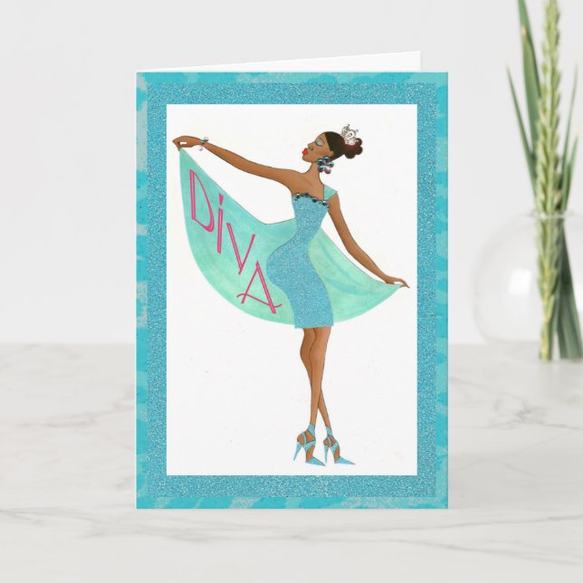 “Fabulous Diva” Card (Front)