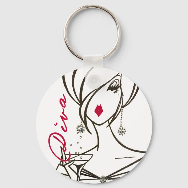 Fabulous Diva Keychain (Front)