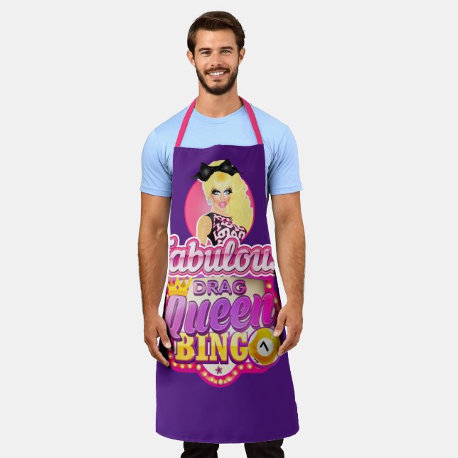 Fabulous Drag Queen Bingo Apron (Worn)
