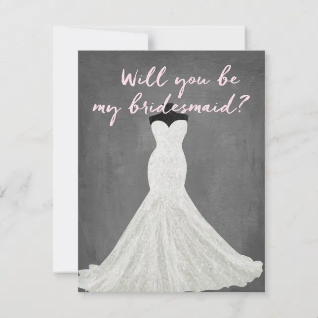 Fabulous Dress | Bridesmaid Invitation | Zazzle