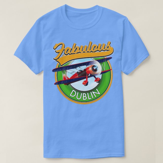 Fabulous Dublin travel patch T-Shirt (Design Front)