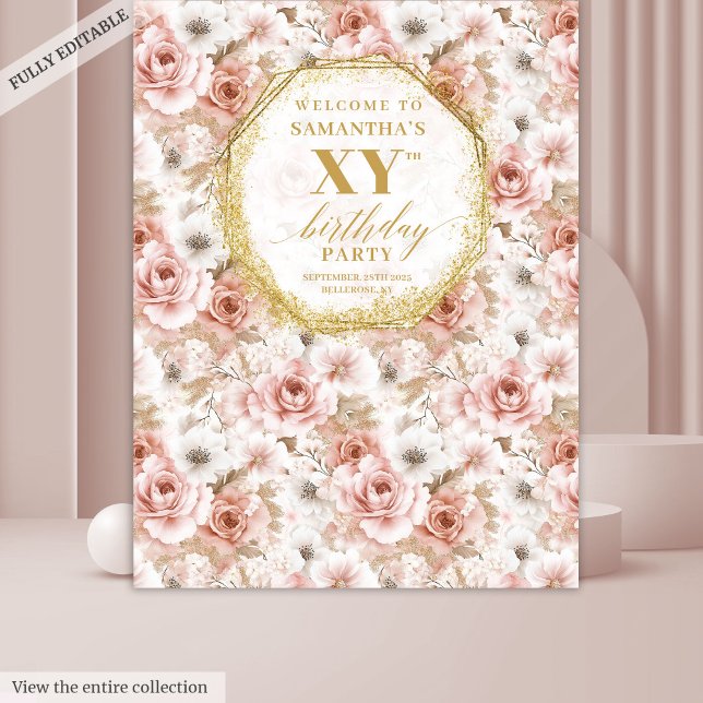 Fabulous Dusty Pink Ivory Gold Photo Booth Tapestry (Fabulous Dusty Pink Ivory Gold Photo Booth Tapestry)