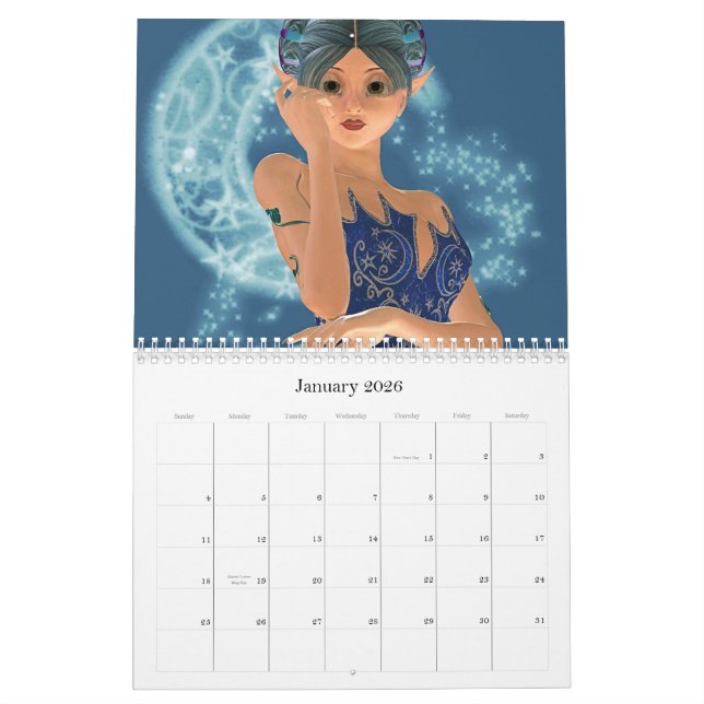 Fabulous Fae Calendar (Jan 2026)