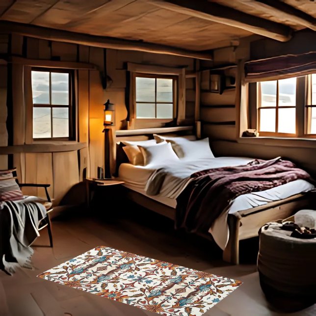  Fabulous Fall and Blue 5'x3' Area Rug (Creator Uploaded)