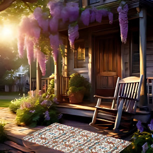  Fabulous Fall and Blue 5'x 3' Outdoor Area Rug