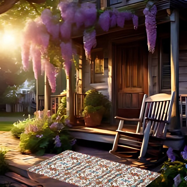  Fabulous Fall and Blue 5'x 3' Outdoor Area Rug (Creator Uploaded)