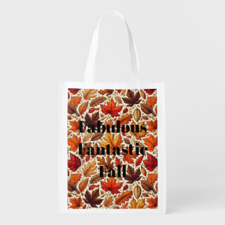 Fabulous Fantastic Fall Leaves Grocery Bag