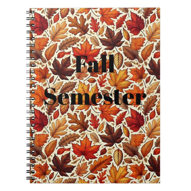 Fabulous Fantastic Fall Leaves Notebook (Front)