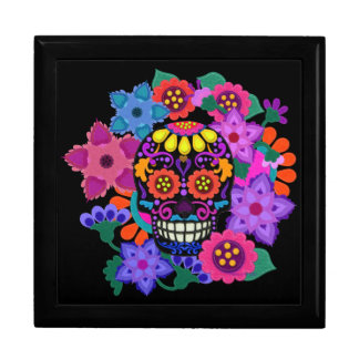 Fabulous Felt Look Sugar Skull Beautiful Gift Box