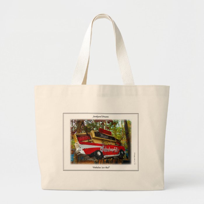 Fabulous Fifties 57 Chevy Belair Junkyard Sign Bag