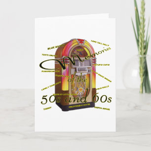 Fabulous fifties juke box card