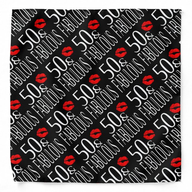 Fabulous Fifty Bandana (Front)