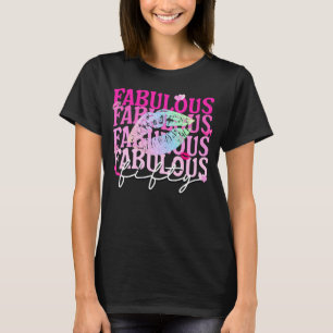 Fabulous Fifty Colorful Lips 50th Birthday T-Shirt