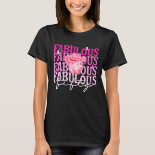Fabulous Fifty Pink Cowgirl Disco 50th Birthday T-Shirt