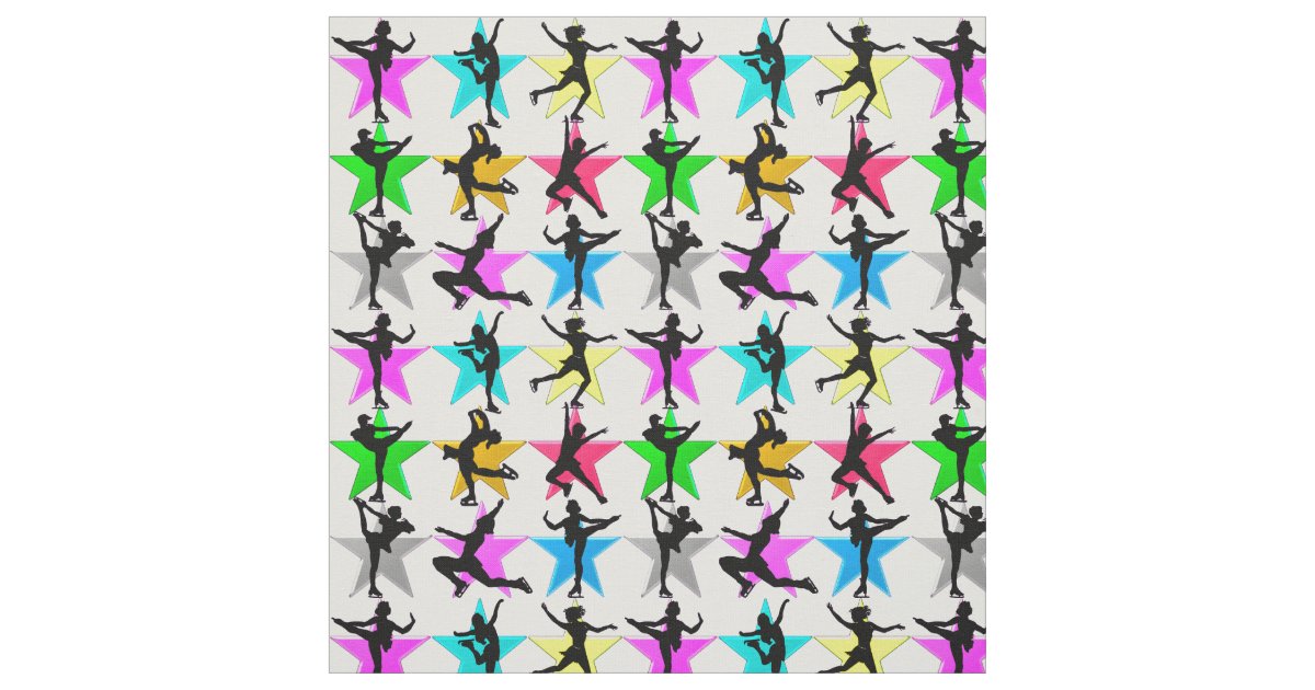 FABULOUS FIGURE SKATING FABRIC Zazzle