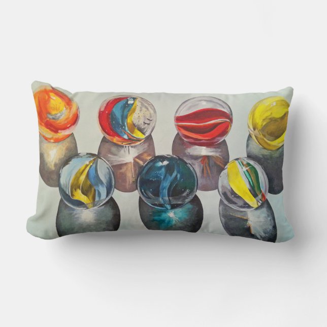 Fabulous, Fine & Fun Marbles Accent Pillow (Front)