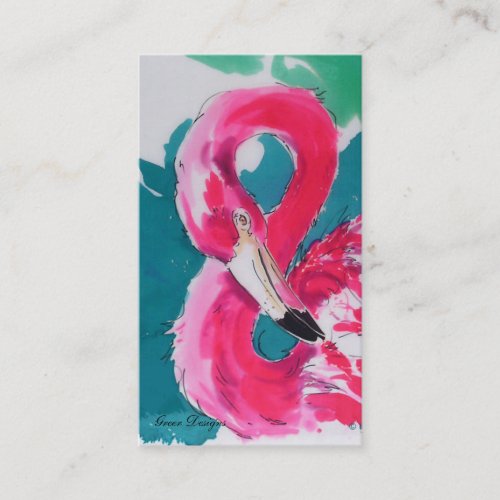 Fabulous Flamingo Business Cards