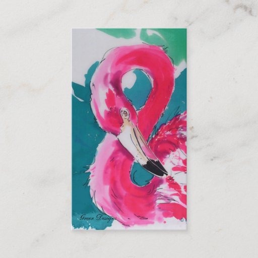 Customizable Fabulous Flamingo Business Cards