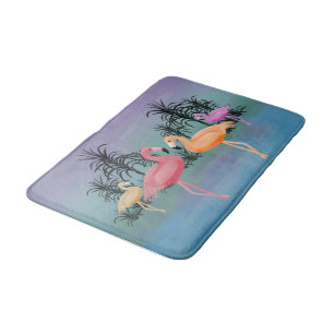Fabulous Flamingos Bath Mat