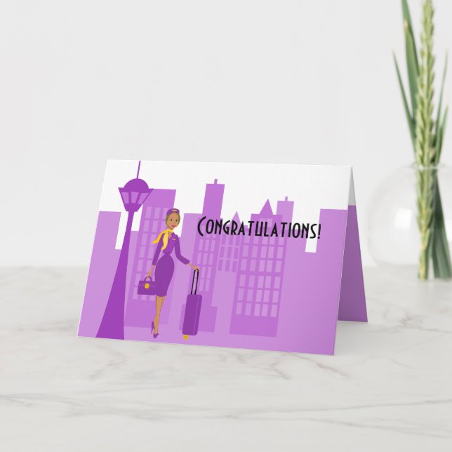 Fabulous Flight Attendant Card (Front)