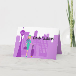 Fabulous Flight Attendant Card