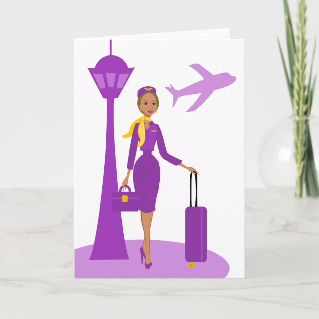 Fabulous Flight Attendant Card (Front)