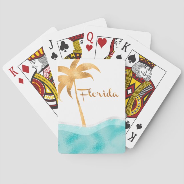Fabulous Florida, Palm Tree Poker Cards (Back)