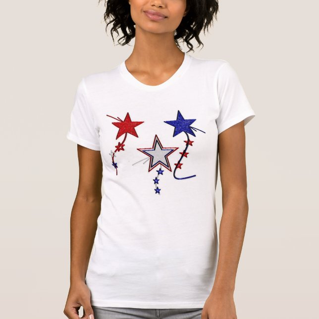 "Fabulous Fourth" Women's Fine Jersey T Shirt (Front)