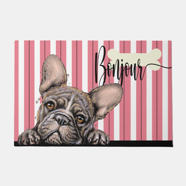 Fabulous Frenchie French Bulldog  Doormat (Front)