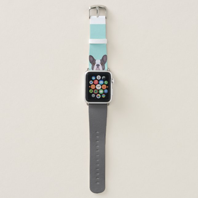 Fabulous Frenchie French Bulldog Pet Puppy Dog Apple Watch Band (Front)