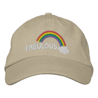 Fabulous Gay Pride Rainbow Embroidered Baseball Cap