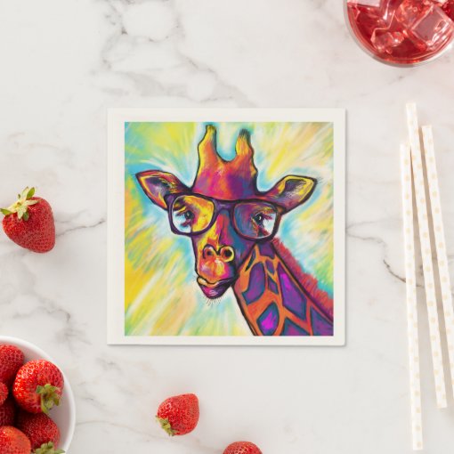 Fabulous Giraffe Cocktail Napkins Zazzle