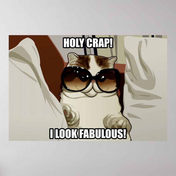 Fabulous Glasses Cat Poster (pt. 2)