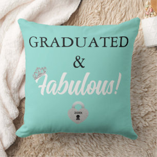 Fabulous & Graduated Celebration Tiara Party Decor Throw Pillow