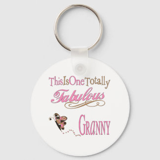 Fabulous Granny with Butterfly Keychain