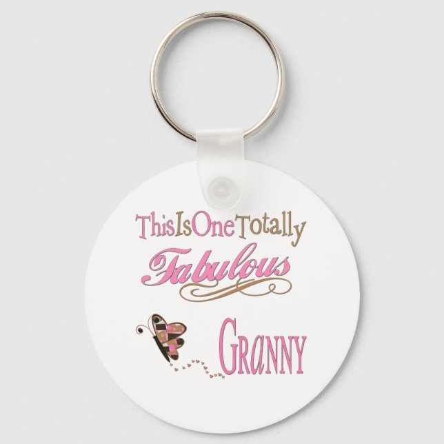Fabulous Granny with Butterfly Keychain (Front)