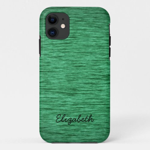 Fabulous Green Wood iPhone 11 Case