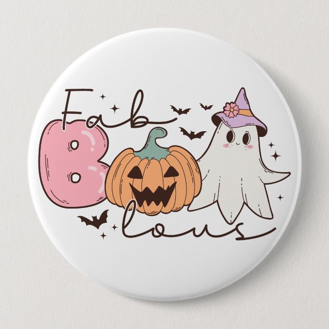 Fabulous Halloween Button (Front)