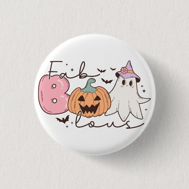 Fabulous Halloween Button (Front)