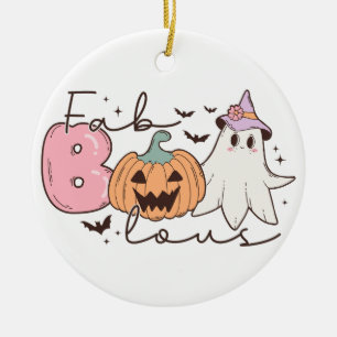 Fabulous Halloween Ceramic Ornament
