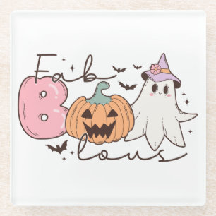 Fabulous Halloween Glass Coaster