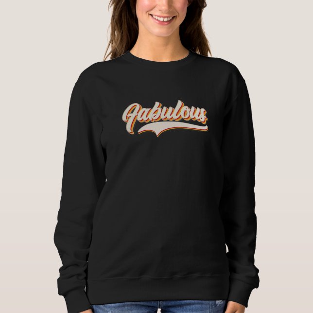 Fabulous in Vintage Cursive 60s 70s Sweatshirt (Front)