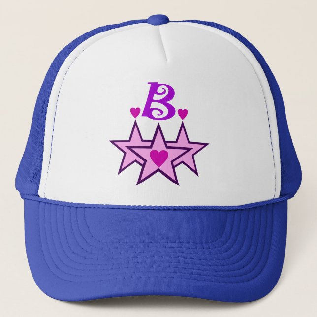 ╚»★Fabulous Initial B Stylish Trucker Hat★«╝ Trucker Hat (Front)