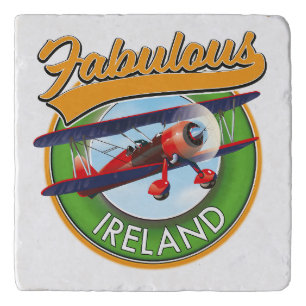 fabulous Ireland travel patch. Ceramic Tile Trivet