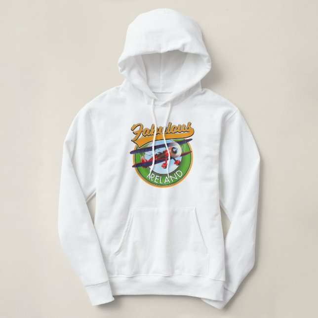 fabulous Ireland travel patch. Hoodie (Design Front)