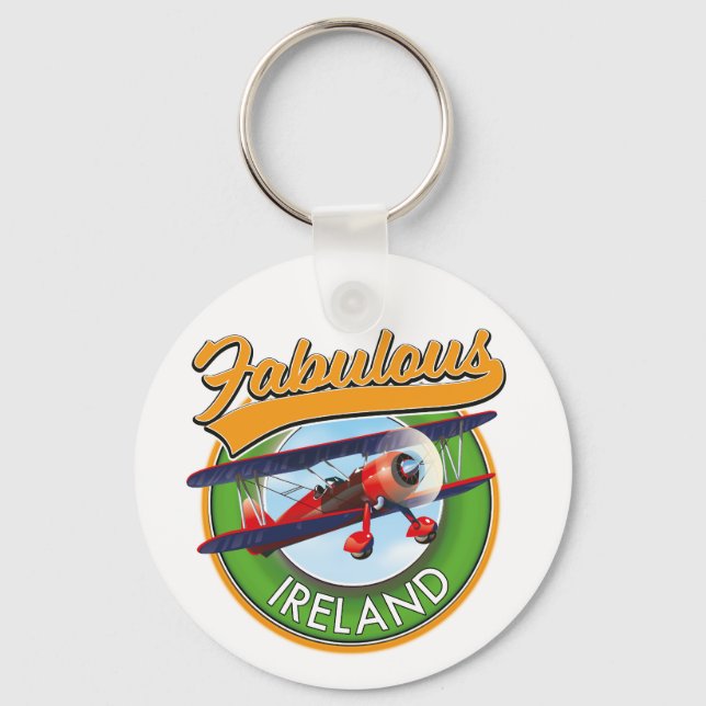 fabulous Ireland travel patch. Keychain (Front)