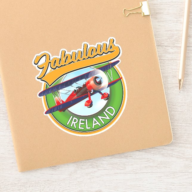 fabulous Ireland travel patch. Sticker (Notebook)