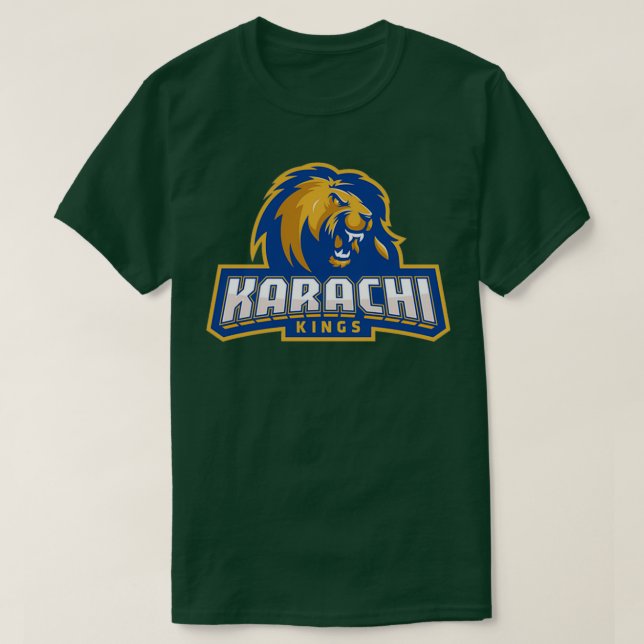 Fabulous Karachi Kings Design T-Shirt (Design Front)
