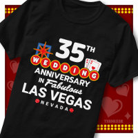 Fabulous Las Vegas 35th Anniversary Wedding Couple