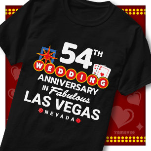 Fabulous Las Vegas 54th Anniversary Wedding Couple T-Shirt